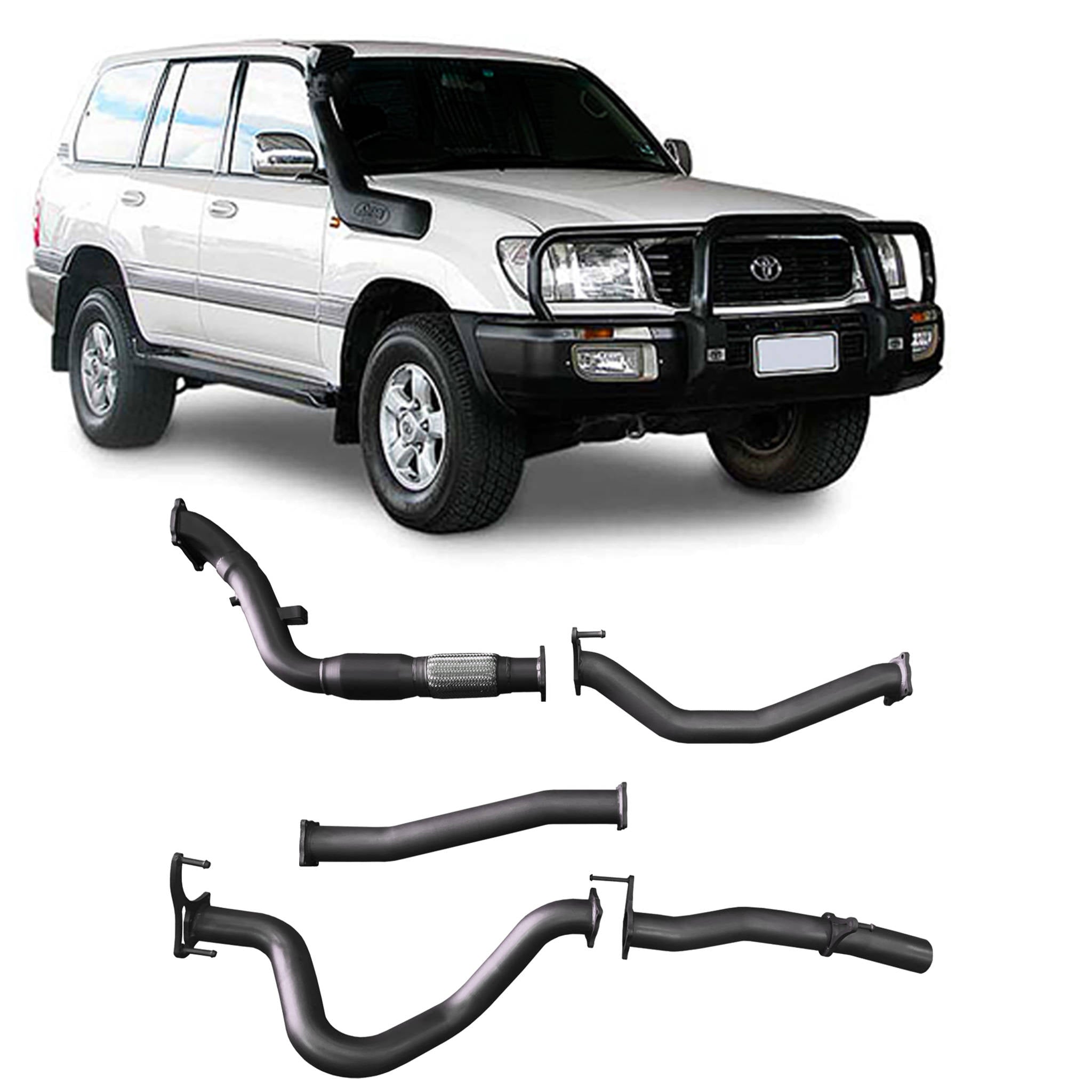 Redback Extreme Duty Exhaust for Toyota Landcruiser 100 Series 4.2L (10/2000 - 10/2007)