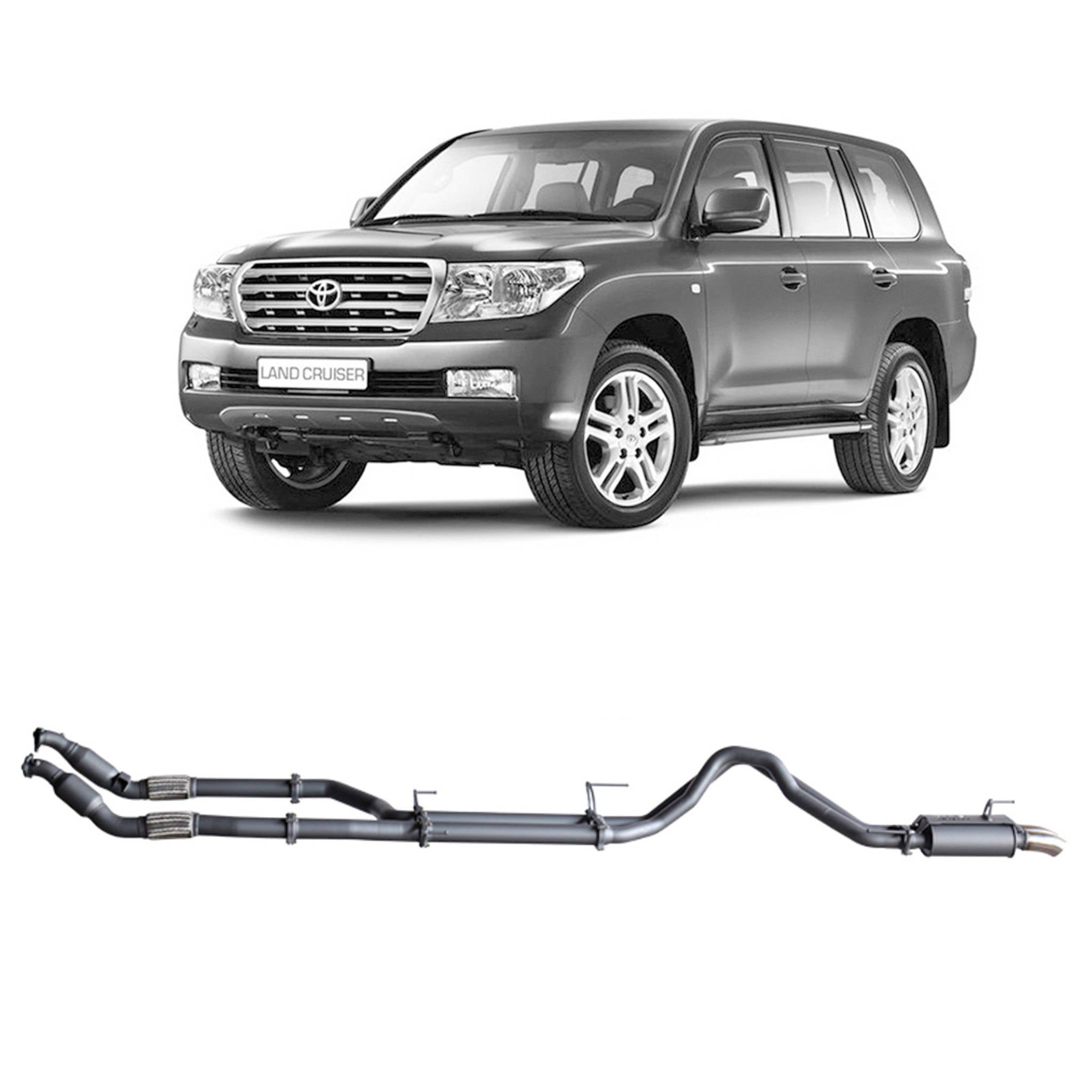 Redback Extreme Duty Exhaust for Toyota Landcruiser 200 Series 4.5L V8 (11/2007 - 09/2015)