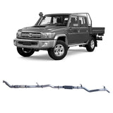 Redback Extreme Duty Exhaust for Toyota Landcruiser 79 Series Double Cab with Auxiliary Fuel Tank (01/2012 - 10/2016)