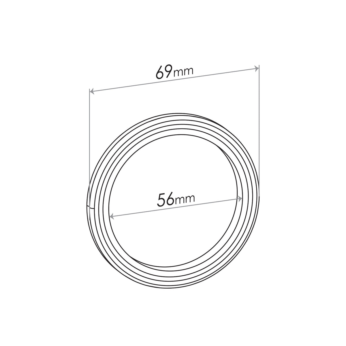 Gasket for TOYOTA 55MM RING GASKET - 10 PACK