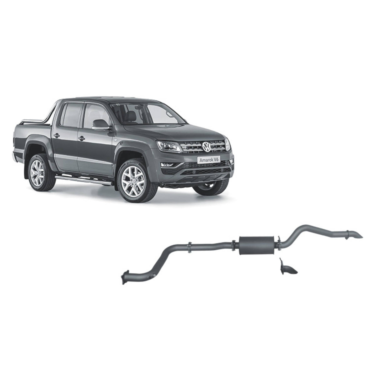 Redback 4x4 Exhaust for Volkswagen Amarok 3.0L V6 (09/2016 - on)