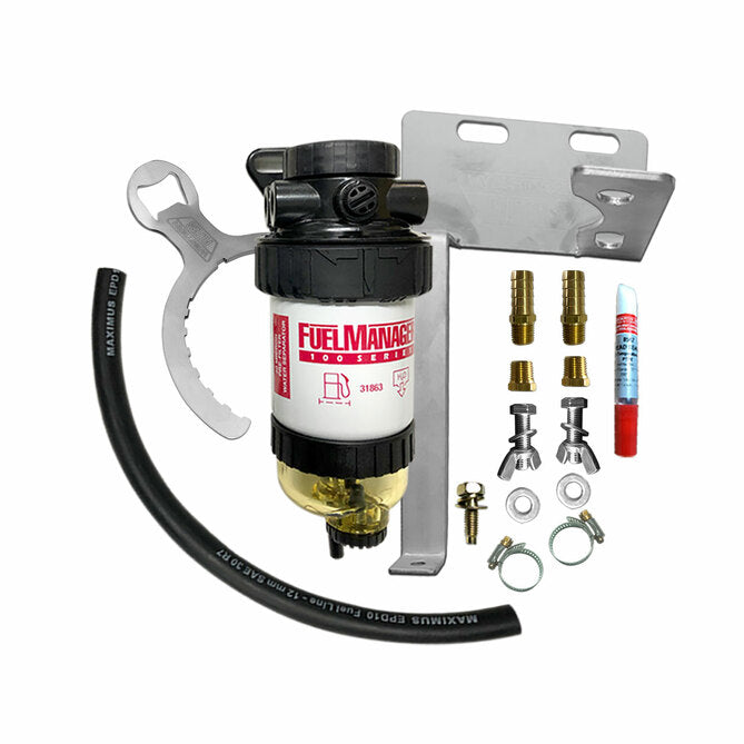 Fuel Manager Pre-Filter Fuel Water Separator Kit Landcruiser 200 Series 4.5L VDJ200 2008-on OS-21-FM