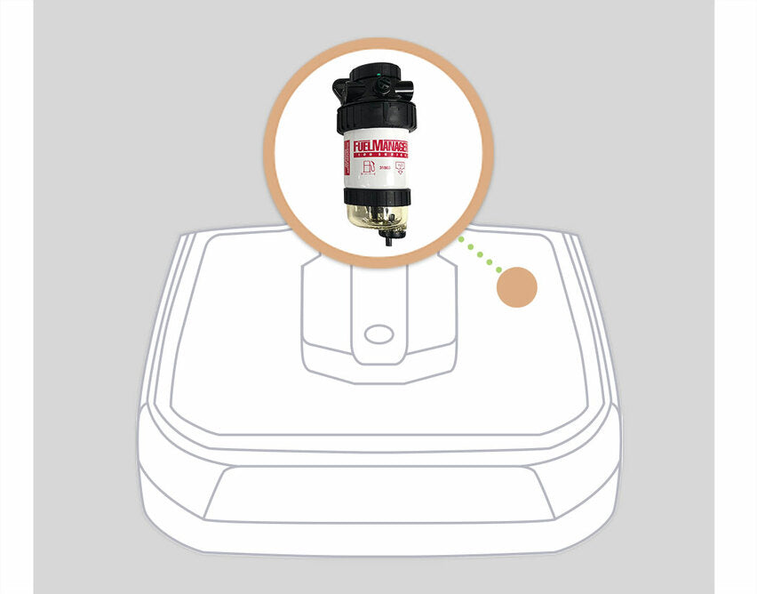 Fuel Manager Pre-Filter Fuel Water Separator Kit Landcruiser 200 Series 4.5L VDJ200 2008-on OS-21-FM