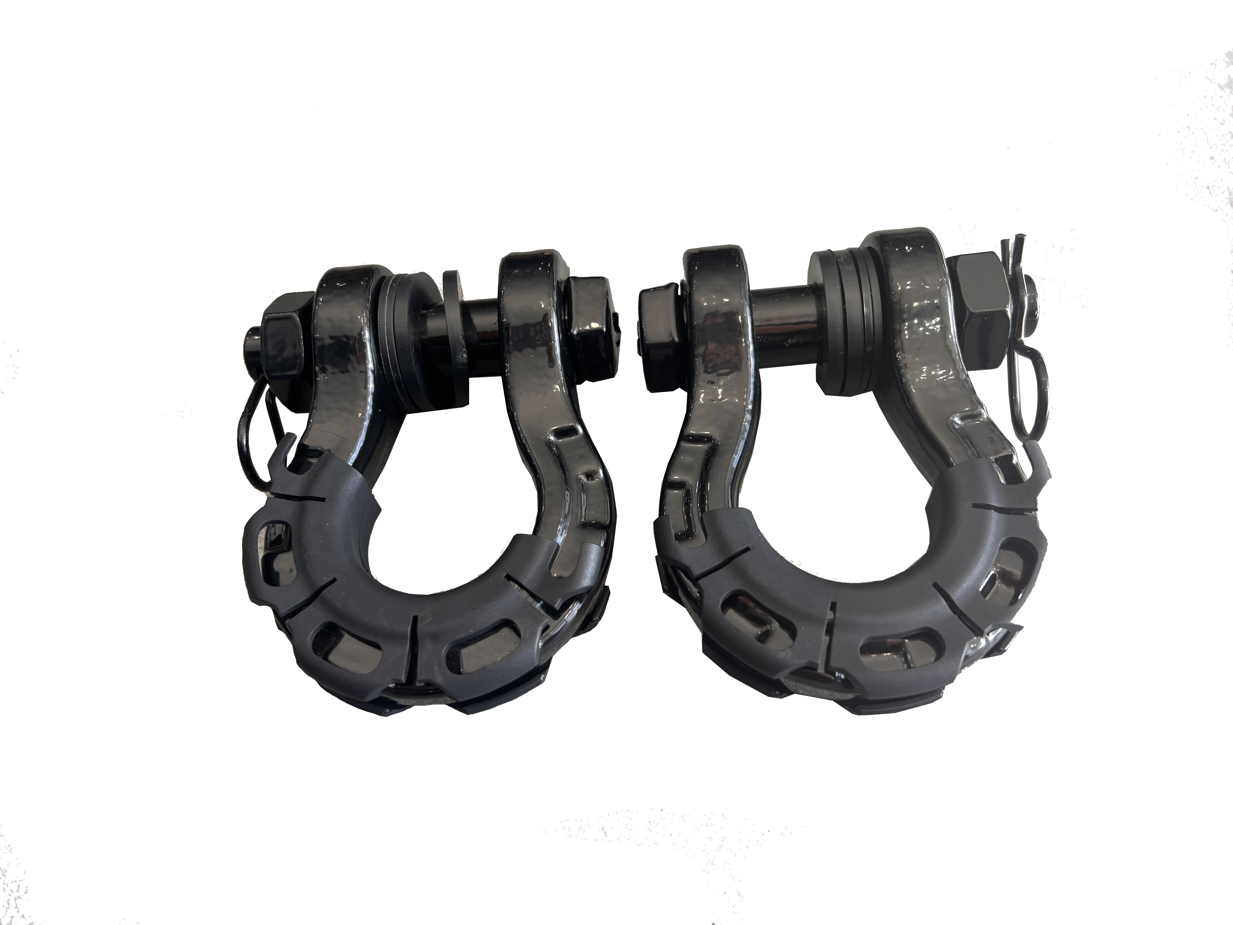 8 Tonne 4X4 Rated Recovery Shackles | Pair (BLACK)