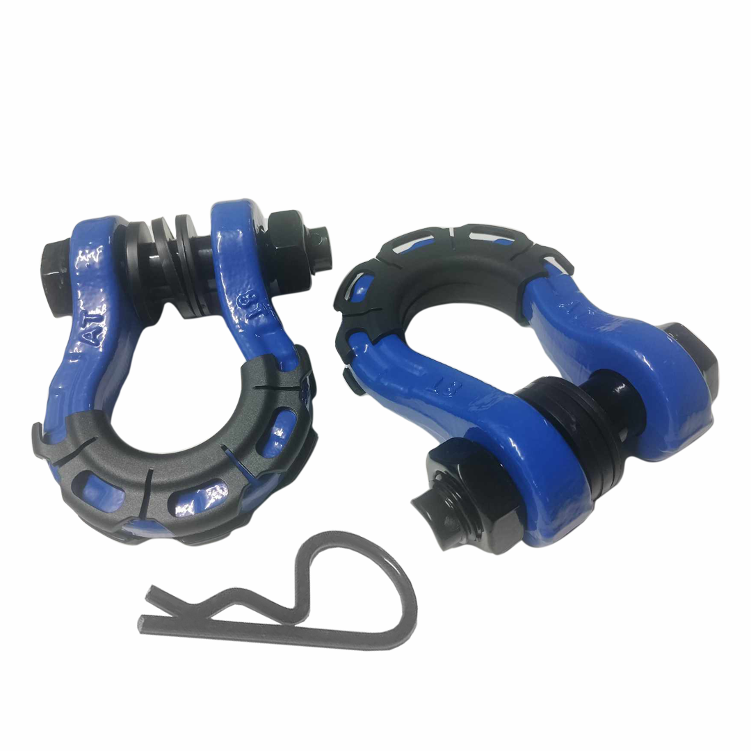 8 Tonne 4X4 Rated Recovery Shackles | Pair (BLUE)