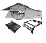 Camping Package - Roof Top Tent - 2 Person LONG STYLE Soft Shell Tent Canyon Offroad