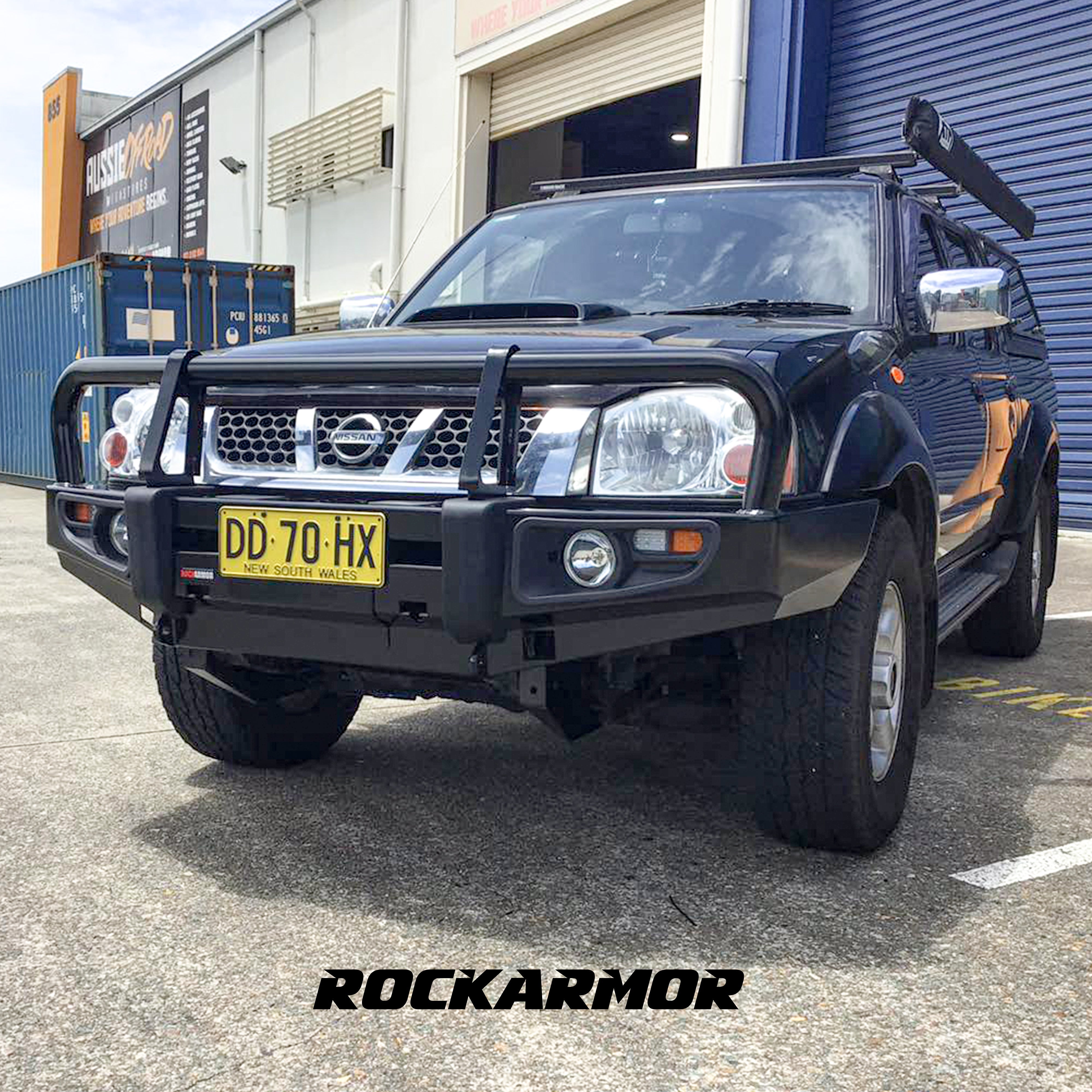 D22 Nissan Navara Bull Bar - Rockarmor 4x4 Premium Series