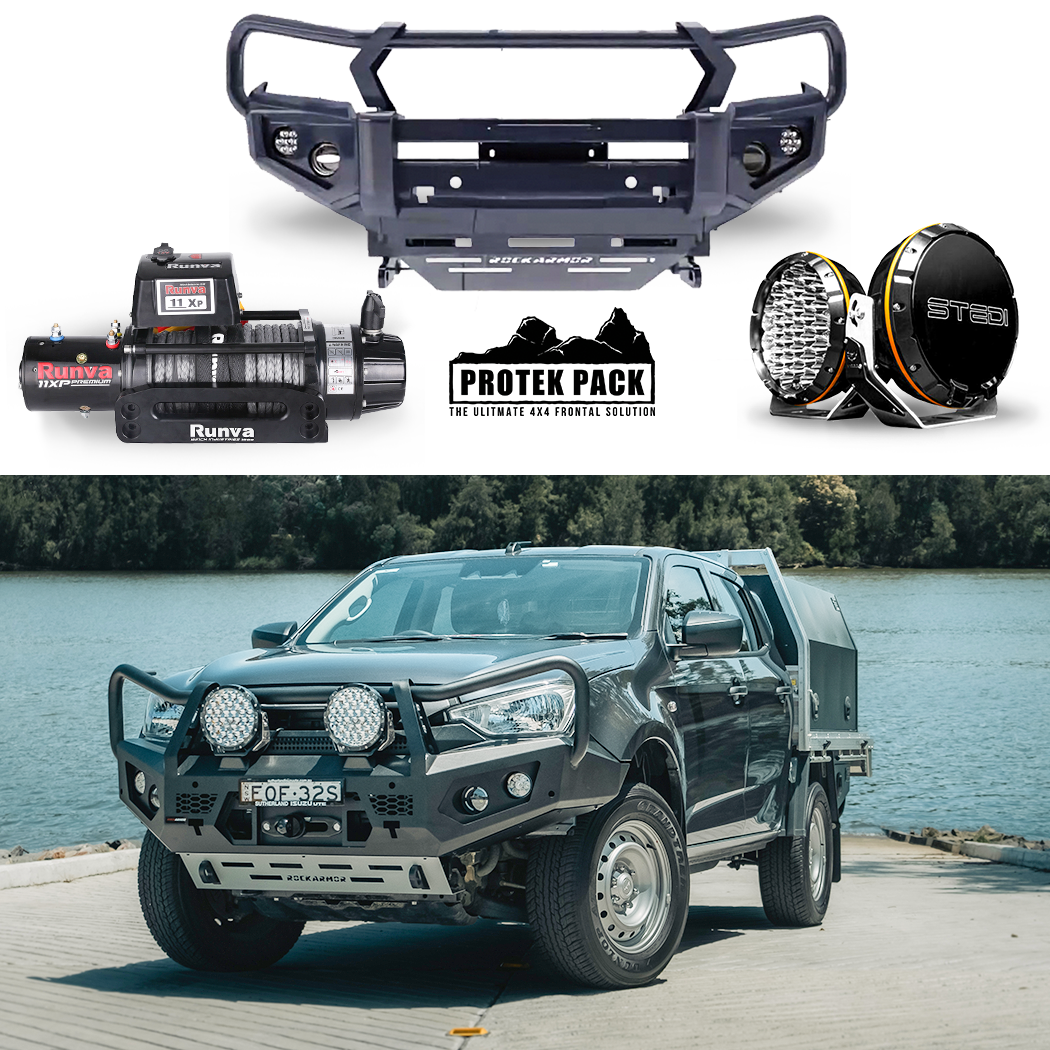 Isuzu Dmax 2020+ Protek Pack (GT Bull Bar / Runva Winch / Stedi Lights)