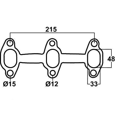 Header gasket for Toyota 4Runner 3.0L V6, 3VZ, 24V, Cemjo