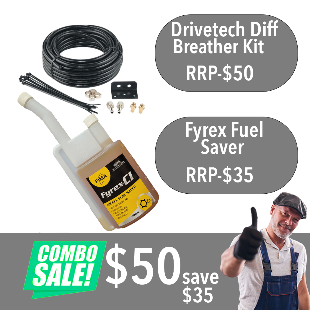 EOFYS Drive Tech Diff Breather + Fyrex Diesel Fuel Saver