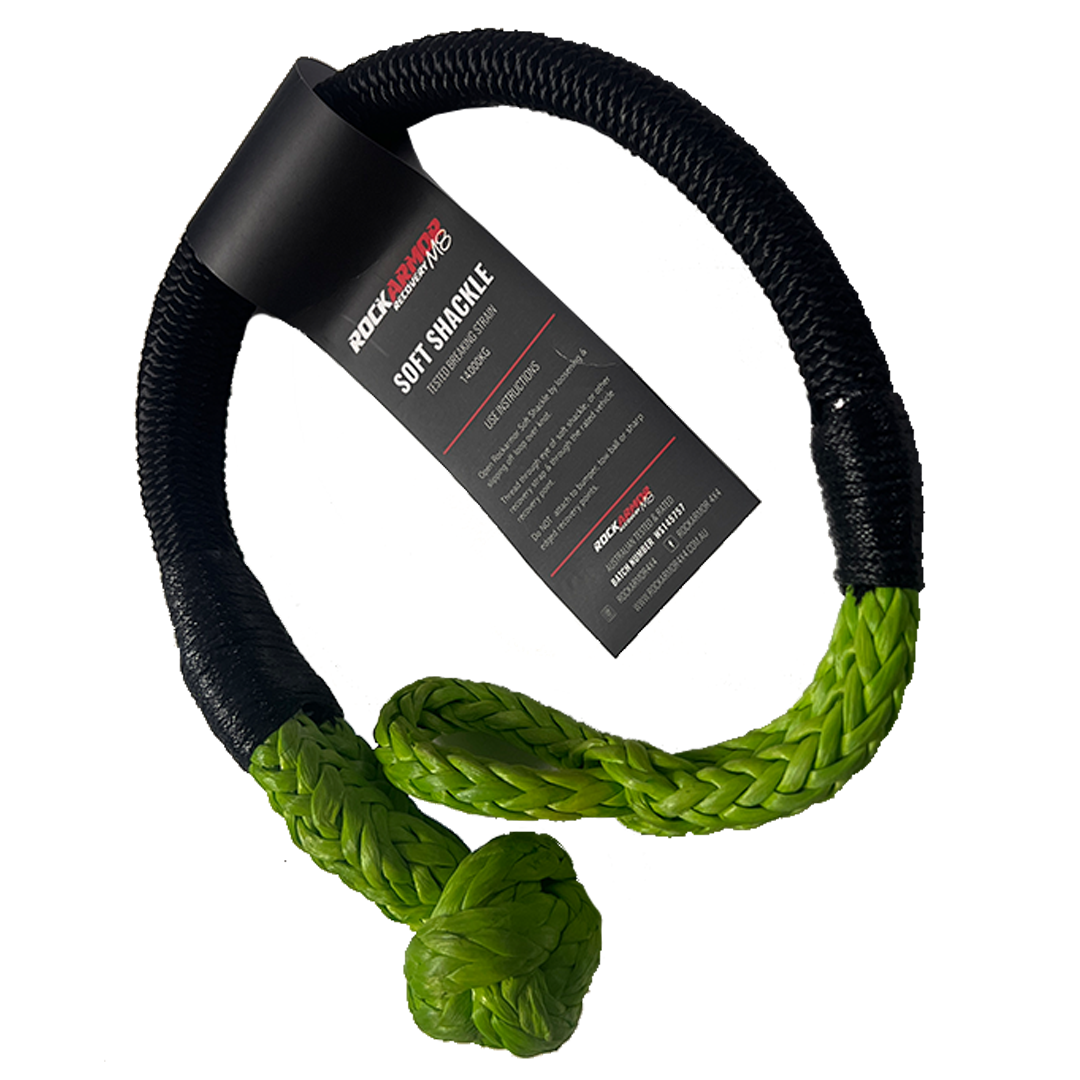 14,000KG RATED GREEN SOFT SHACKLE (With Uhmpe Binding)