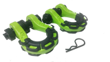 8 Tonne 4X4 Rated Recovery Shackles | Pair (GREEN)