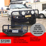 Nissan Patrol GU Patrol Series 97 - 2004 | RockArmor Premium Bull Bar | Also suits Cab Chassis Models