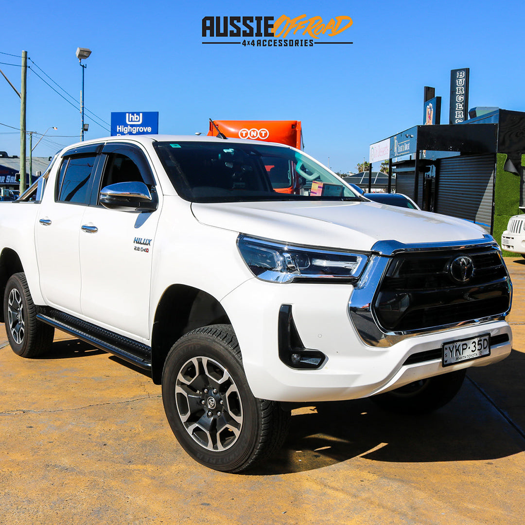 Rockarmor Rockslider Side Steps Suit Toyota Hilux N80 Dual Cab 2015+