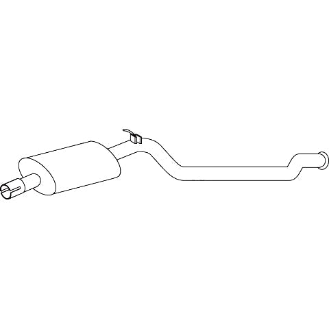 Redback Muffler for Peugeot 206 (06/2003 - 12/2007)
