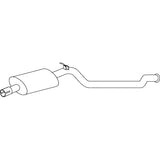 Redback Muffler for Peugeot 206 (06/2003 - 12/2007)