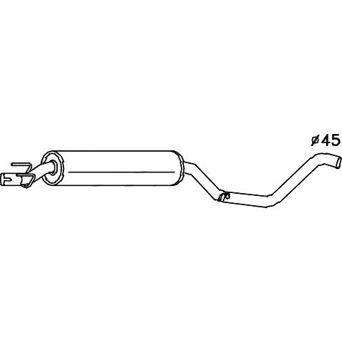 Redback Muffler for Holden Combo (01/1996 - 01/2002)