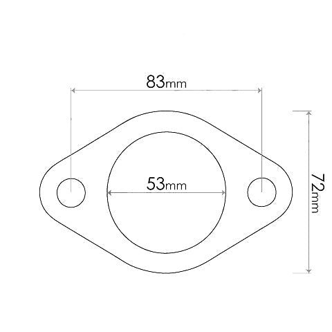 Redback Flange Gasket for various Ford, Mitsubishi, Mazda, Holden, KIA, Hyundai & Nissan vehicles