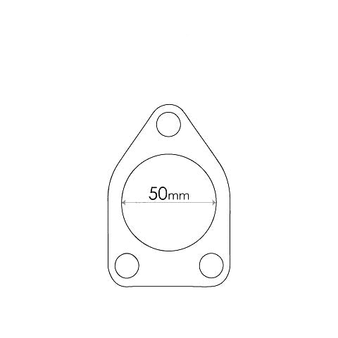 Redback Flange Gasket for Mitsubishi Magna (05/1985 - 04/1992), Lancer (09/1988 - 09/2004), Pajero (05/1988 - 07/1997)