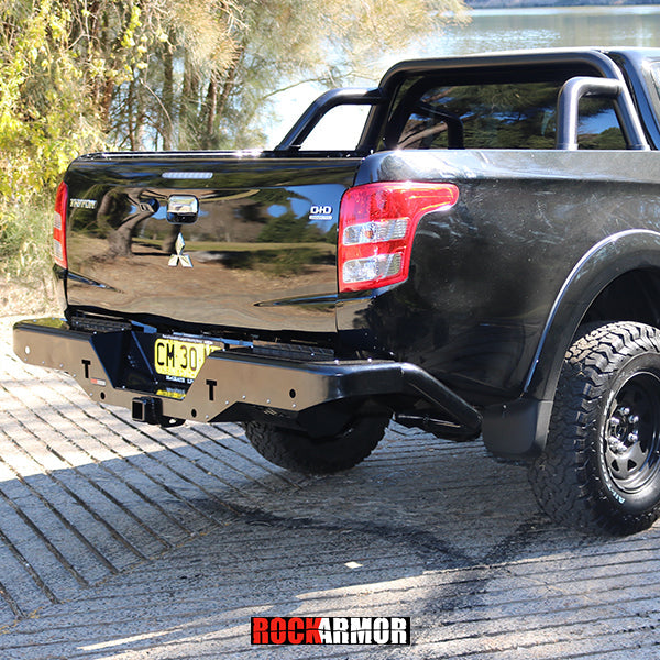 Mitsubishi MQ Triton Rockarmor Elite Rear Step Tow Bar