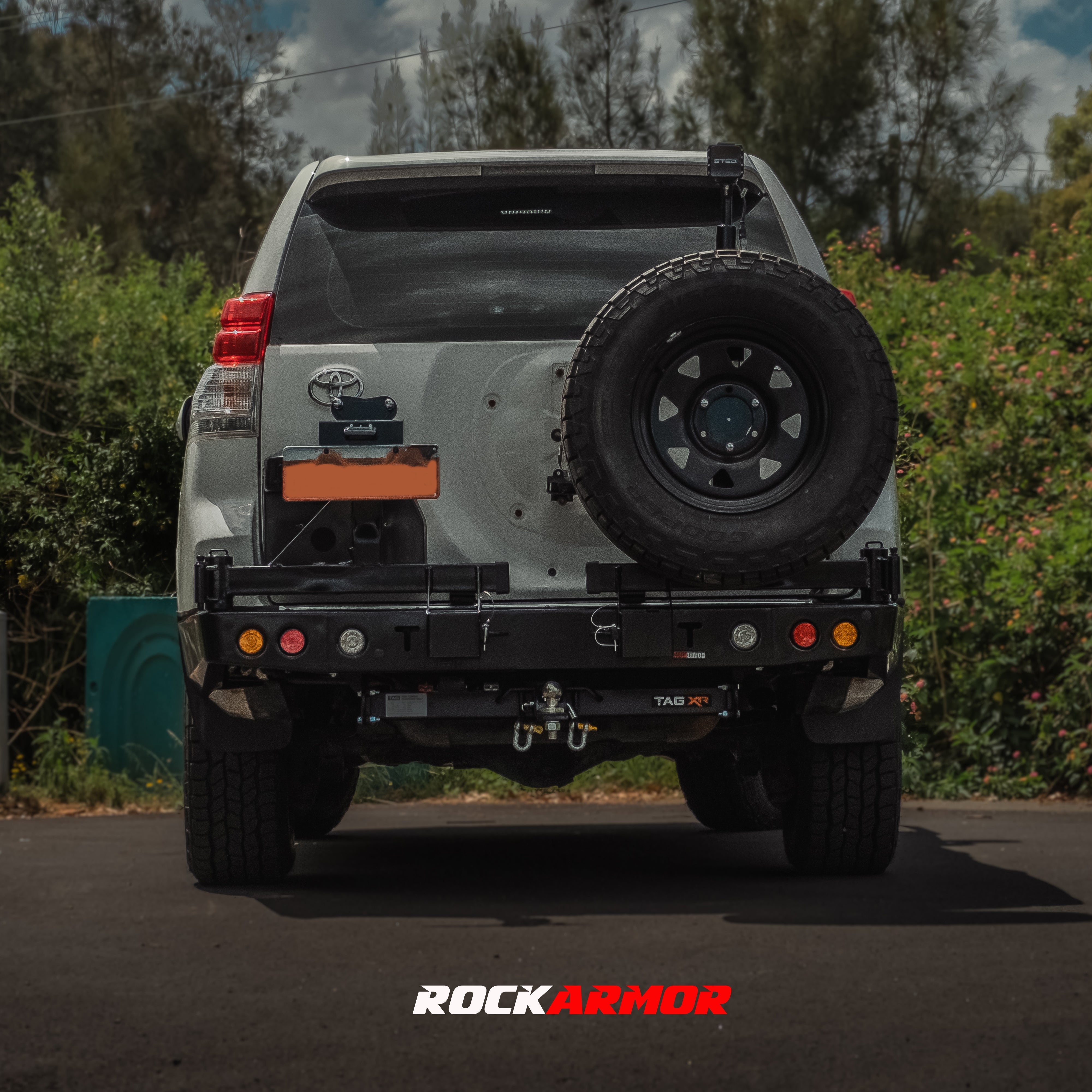 Toyota Prado 150 Series Rockarmor Rear Bar Spare wheel Carrier