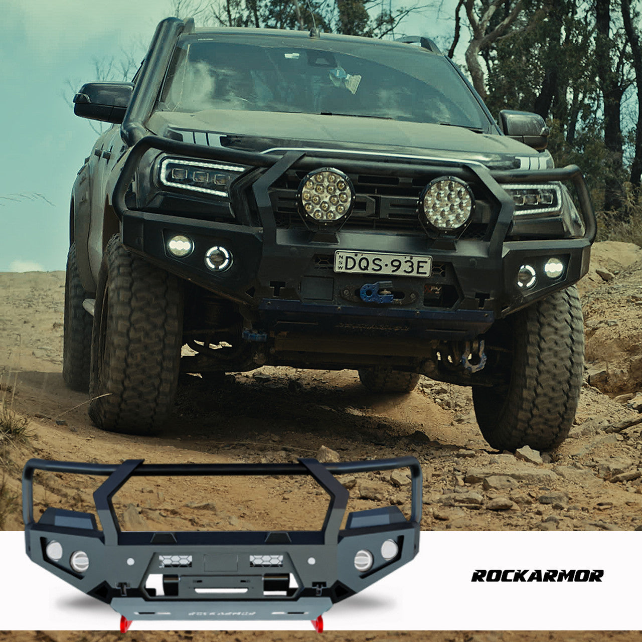 Rockarmor GT Bull Bar suits PX2 / PX3 Ford Ranger & Wildtrak