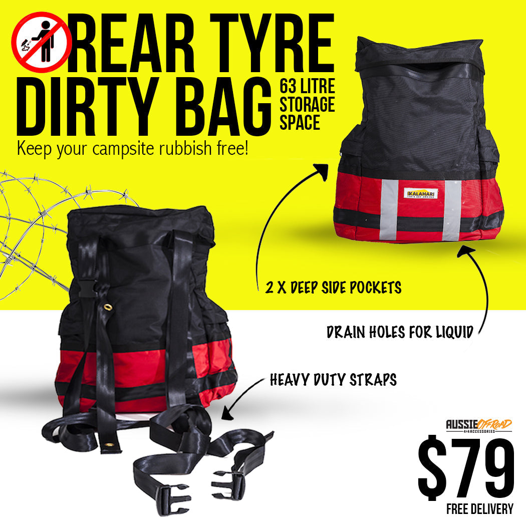 Rear Wheel Mounting Dirty Bag - Kalahari