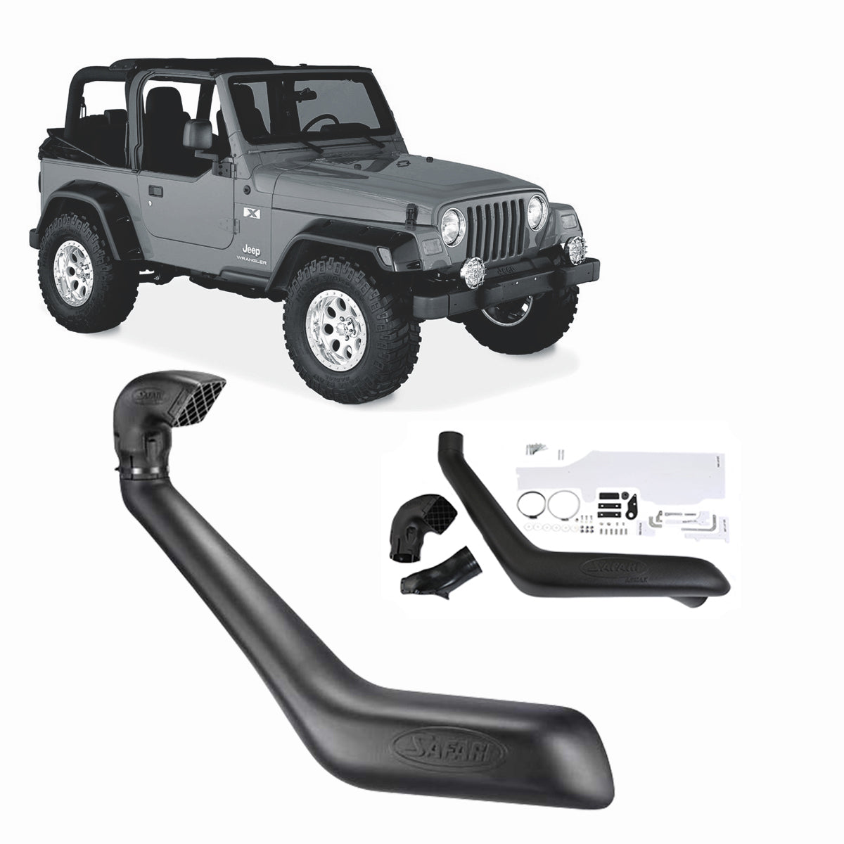 Safari Snorkel to suit Jeep Wrangler (10/1992 - 10/1999)