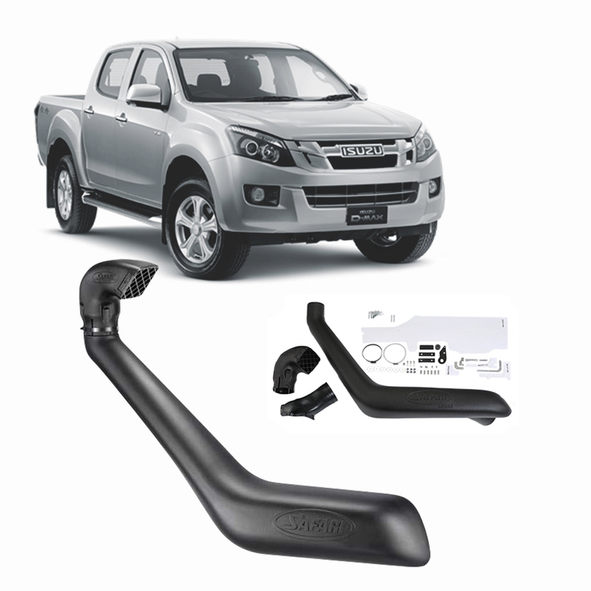 Safari Snorkel for Isuzu MU-X (06/2012 - 2020), D-MAX (06/2012 - 06/2020)