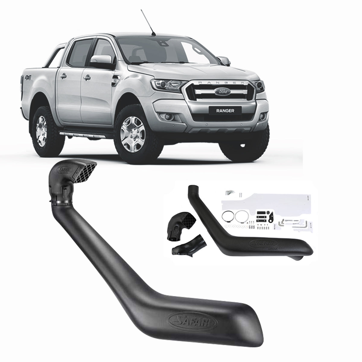 Ford Ranger 2.2L & 3.2L | Safari V-Spec Snorkel |  (01/2011 - 05/2022)