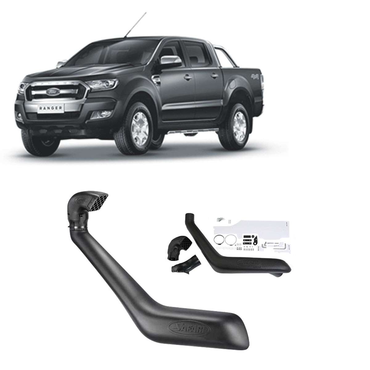 Safari Snorkel for Ford Everest (07/2015 - on), Ranger (10/2018 - 05/2022)