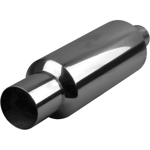 Straight Cut Tip - 6" Round, In 3", L 14", Total L 22", Tip Out 4", Tip L 4", Stainless, Bracket SSRB06