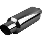 Angle Cut Tip - 6" Round, In 2-1/4", L 14", Total L 22", Tip Out 4", Tip L 4", Stainless, Bracket SSRB06