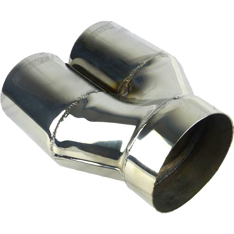 Y-Piece / Stepped / Double Walled / Straight Cut - In 4", Out 3-1/2", L 10"