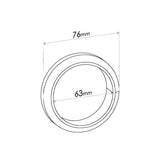 Double Taper Ring Gasket - ID 63mm, OD 76mm, THK 15.5mm, WIRE