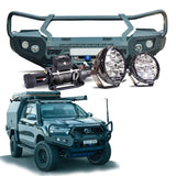 Hilux 08/20+ Offroad Frontal Pack - GT Bull Bar / 12,000LBS Winch / R85 LED Spotties