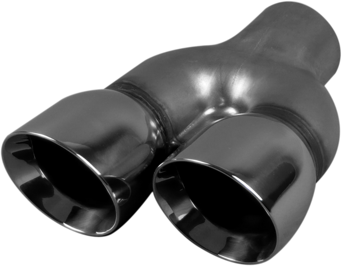 VE Commodore - Right, In 63mm(2-1/2"), Out 76mm(3")x2, Stainless