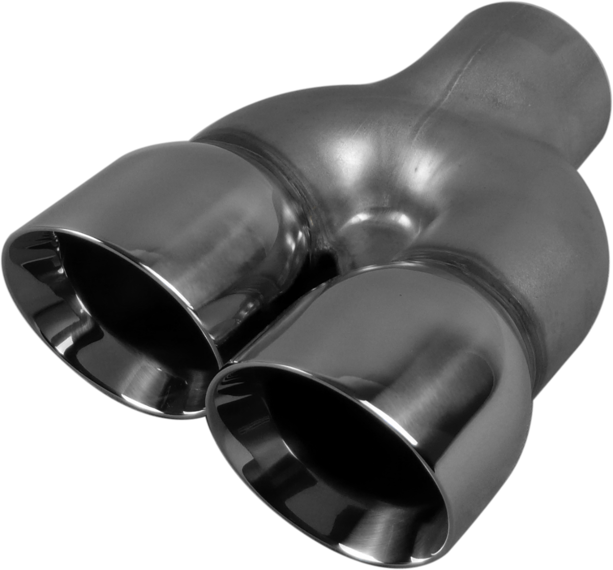 VE Commodore - Left, In 63mm(2-1/2"), Out 76mm(3")x2, Stainless