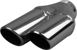 Right, In 51-76mm(2" - 3"), Out 76mm(3")x2, Stainless, Y722S
